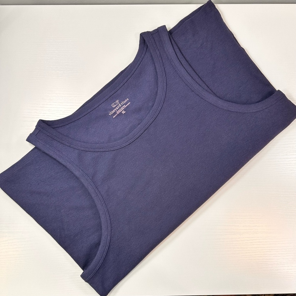 Vineyard Vines Navy Blue Tank Top, XL